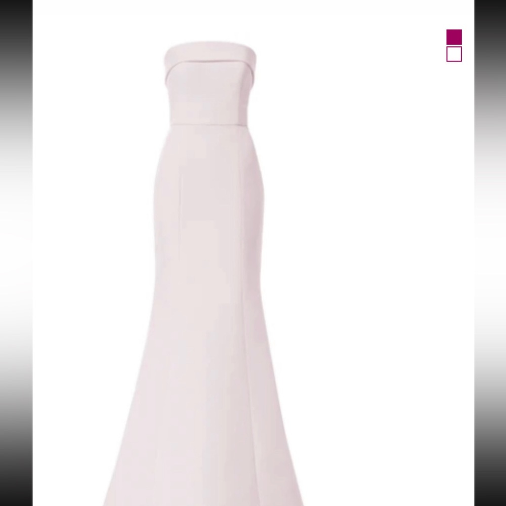 White strapless bridal or bridesmaid gown!!